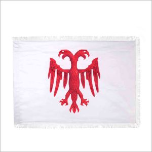 Zastava Nemanjića Dušanovog Carstva - saten bela