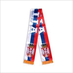 Navijački Šal Srbija grb-trobojka